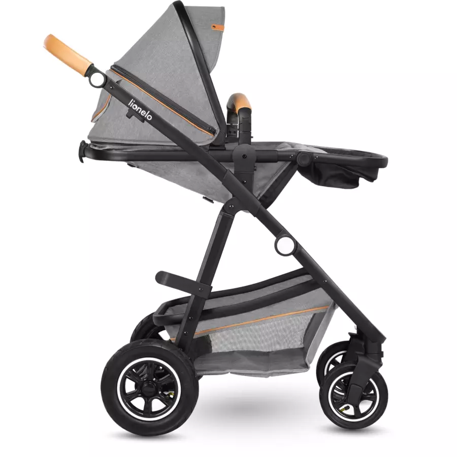 lionelo Kombikinderwagen Amber 2 in 1 Grey Stone