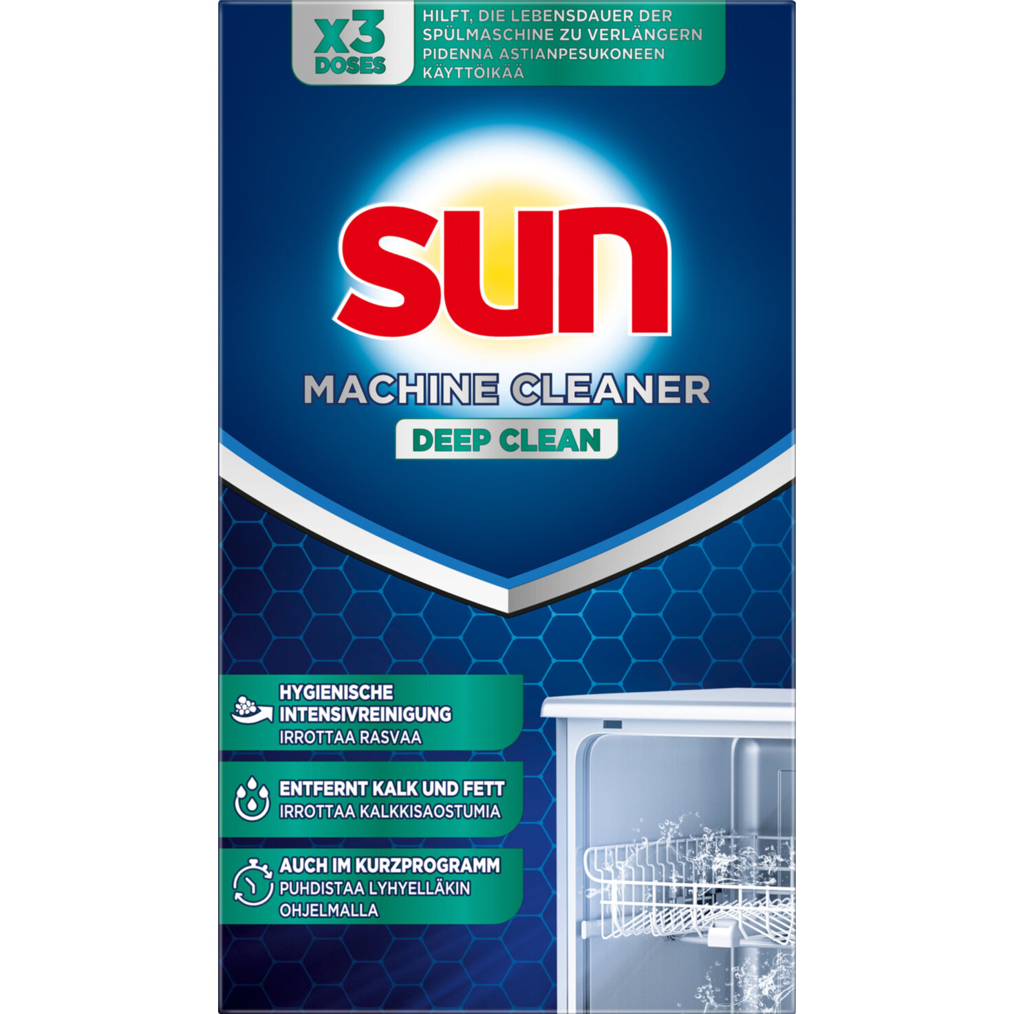 Sun Maschinenpfleger Pulver 3x40g