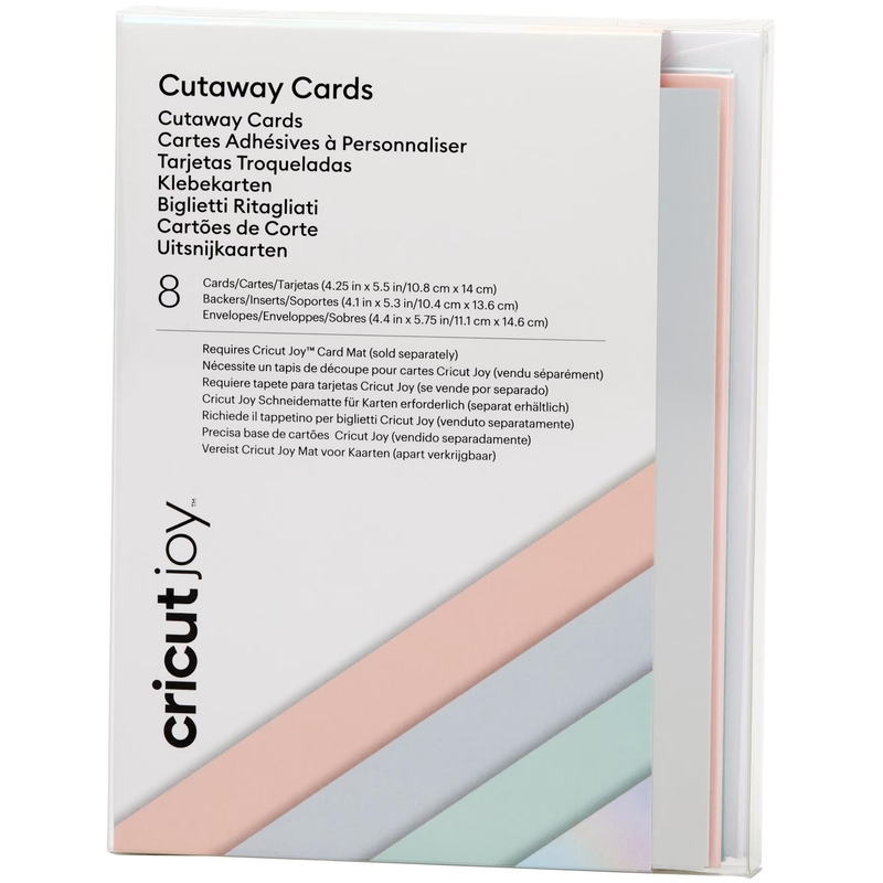 Cricut Kartenset Joy cut-away, pastell, 10.8 x 14 cm, assortiert