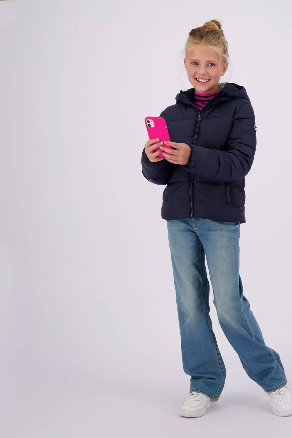 Vingino gewatteerde winterjas Tanna diep donkerblauw