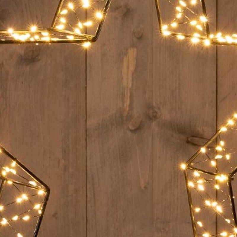 Metal - 3D Ster - Zwart - 540LED - Dimbaar