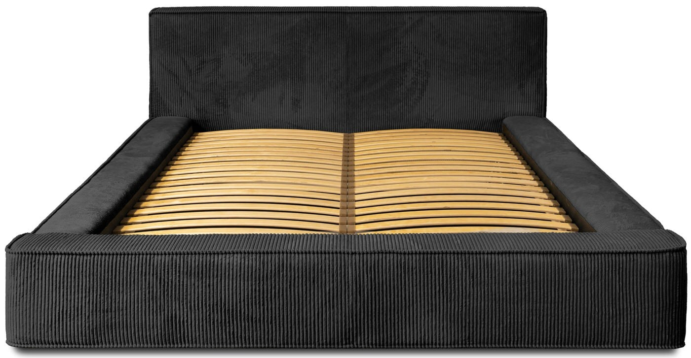 Trae Mobler Harmon 180x200 cm Gestoffeerd Bed Zwart