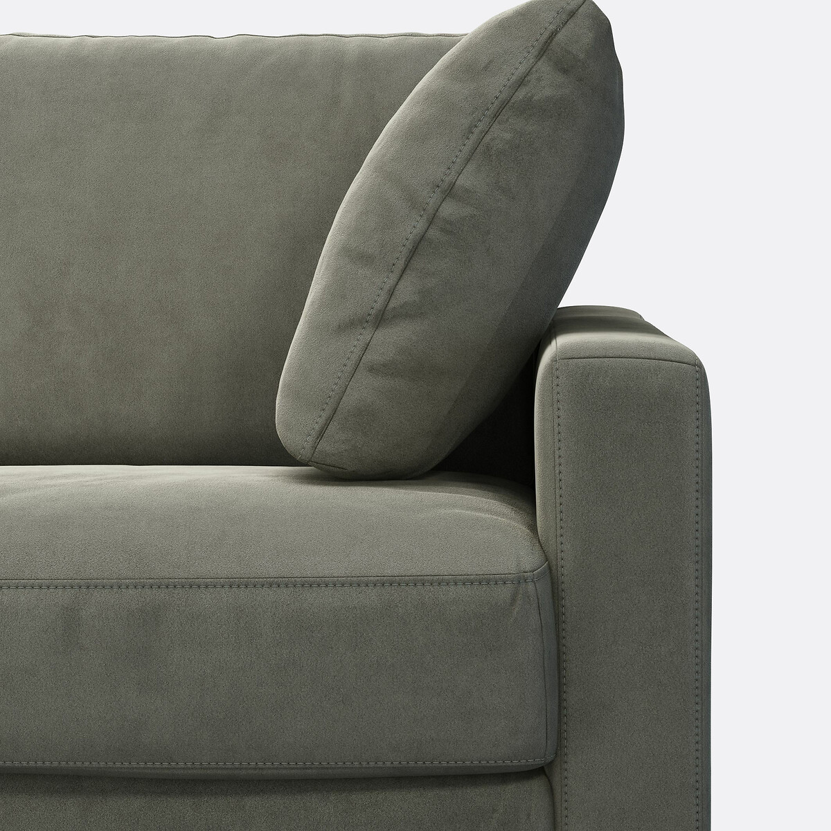 LA REDOUTE INTERIEURS<br>Sofá cama de canto em veludo, Bultex, Timor