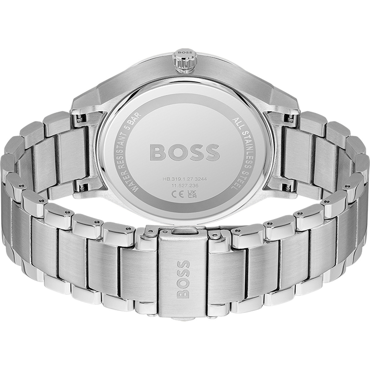 Montre BOSS business homme bracelet acier argent
