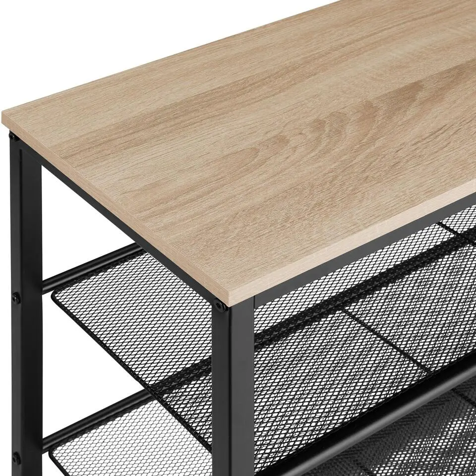 tectake Schoenenrek Bournemouth 75,5x30,5x85,5cm