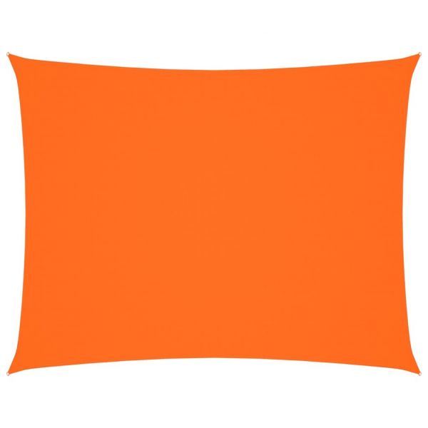 vidaXL Para-sol Estilo Vela Tecido Oxford Retangular 3x4 M Laranja - 2482770695