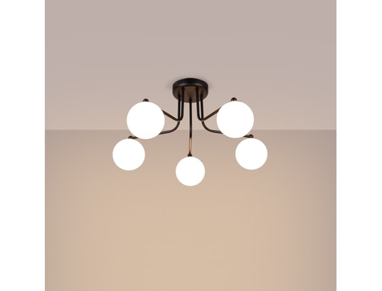 SOLLUX LIGHTING - Lustre astral 5 noir