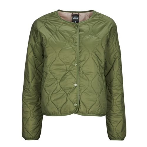 Vans - FORCES OS SHORT REVERSIBLE JACKET - Kaki / Rose