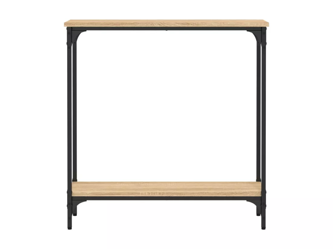 Table console chêne sonoma 75x22,5x75 cm bois d'ingénierie