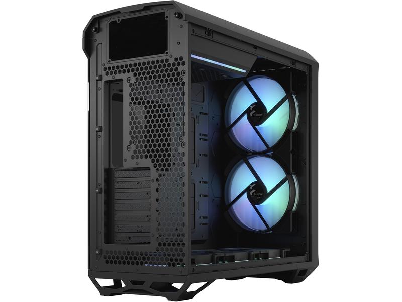 Fractal Design PC-Gehäuse Torrent RGB TG Schwarz Elegantes, kompaktes Big-Tower mit Sichtfenster und RGB Beleuchtung