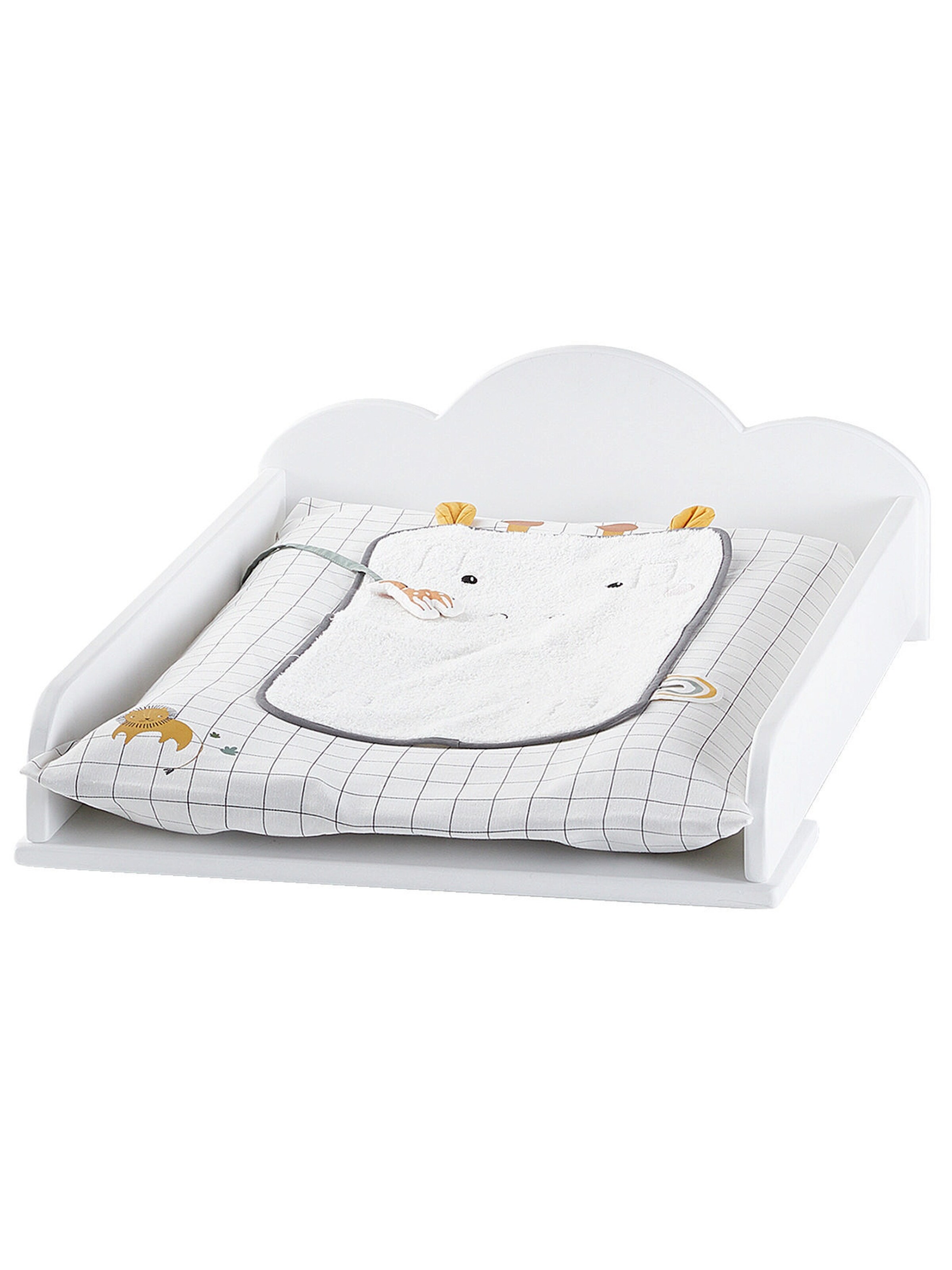 Vertbaudet Babyzimmer Wickelaufsatz für Kommoden WOLKE weiß