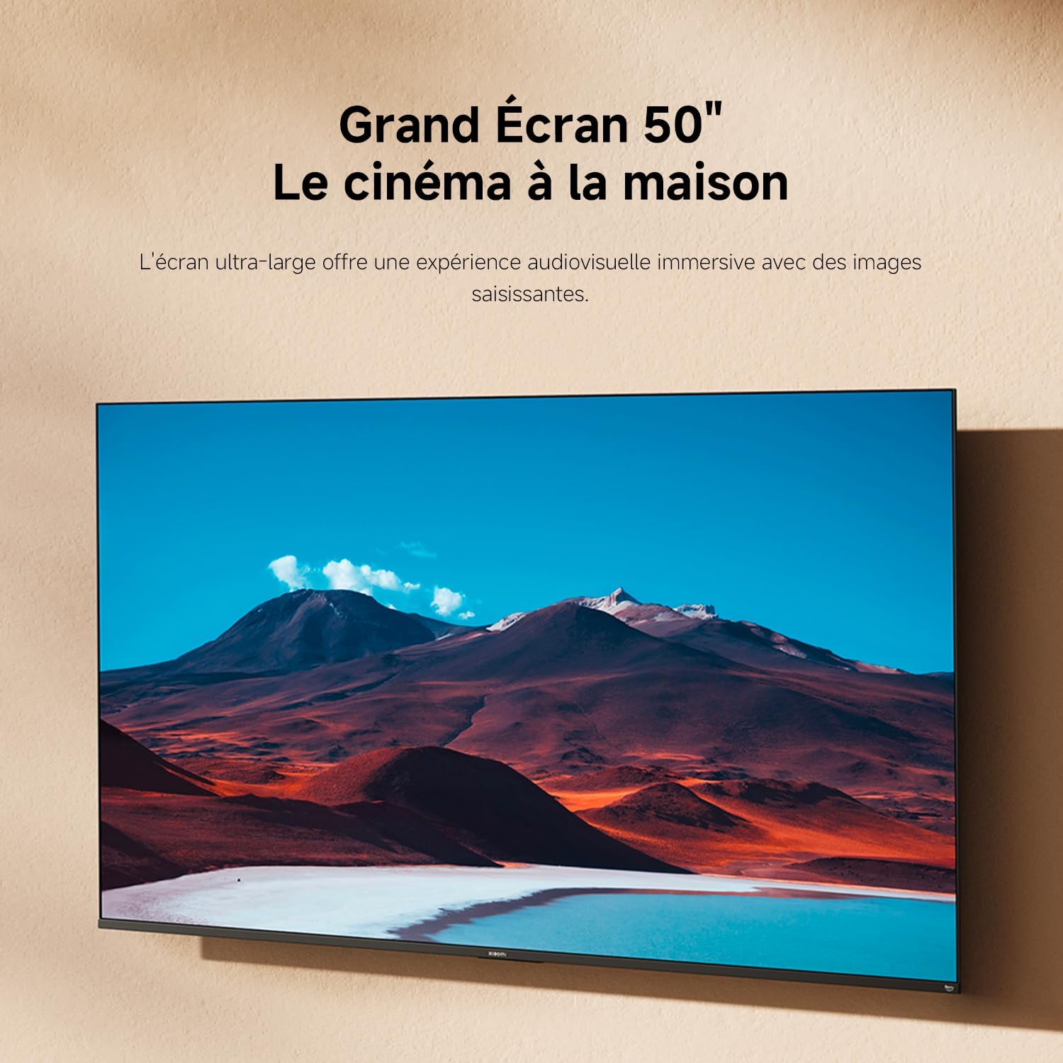 Xiaomi TV F 50, 127 cm (50 Pouces), 4K UHD, Smart TV, Fire TV, Contrôle Vocal Alexa, HDR10, MEMC, Mode Game Boost 120Hz, 2Go+32Go, Compatible avec AirPlay [Classe énergétique F]