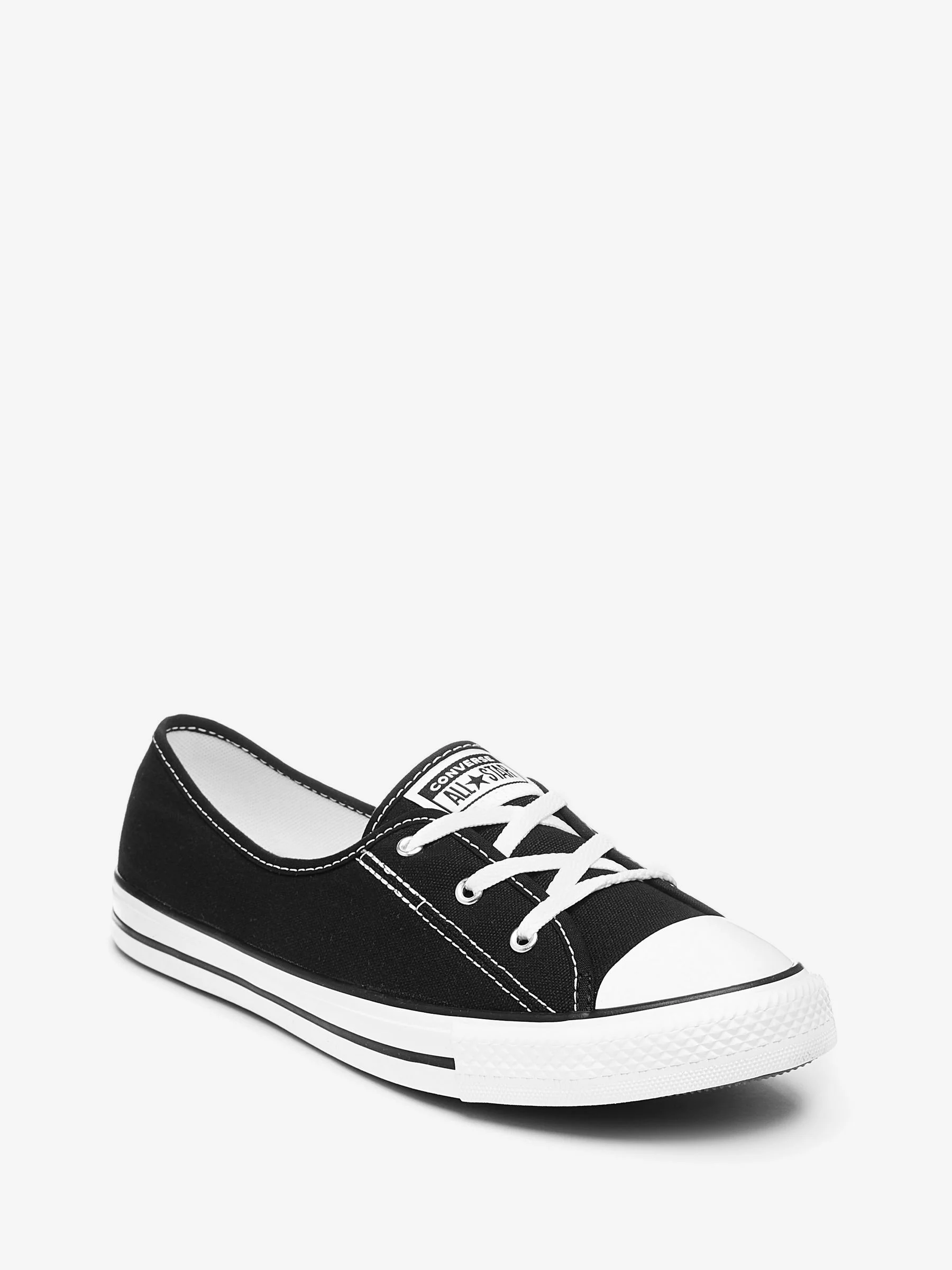 Zwart - Converse balletsneakers met veters