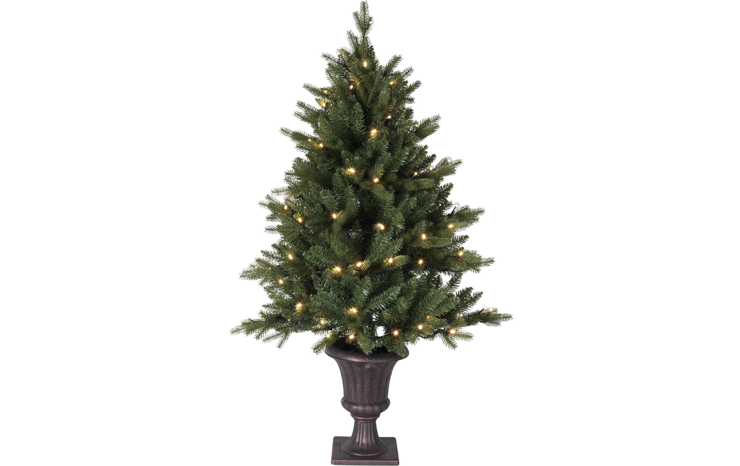 Weihnachtsbaum Byske, 80 LED, 120 cm, Grün<br>Weihnachtsbaum mit LED's