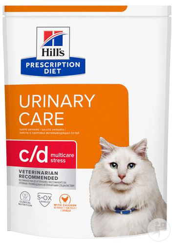 Hill's Pet Nutrition Prescription Diet Urinary Stress C/D Feline Au Poulet 8kg