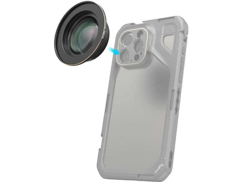 Smallrig 75mm Makro-Objektiv für Mobiltelefon (T-Mount) Für detaillierte Nahaufnahmen mit verbesserter Farbe und Klarheit