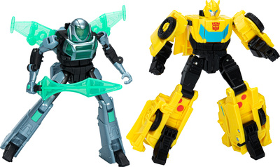 Transformers EarthSpark Cyber-Combiner Figursett Bumblebee & Mo Malto