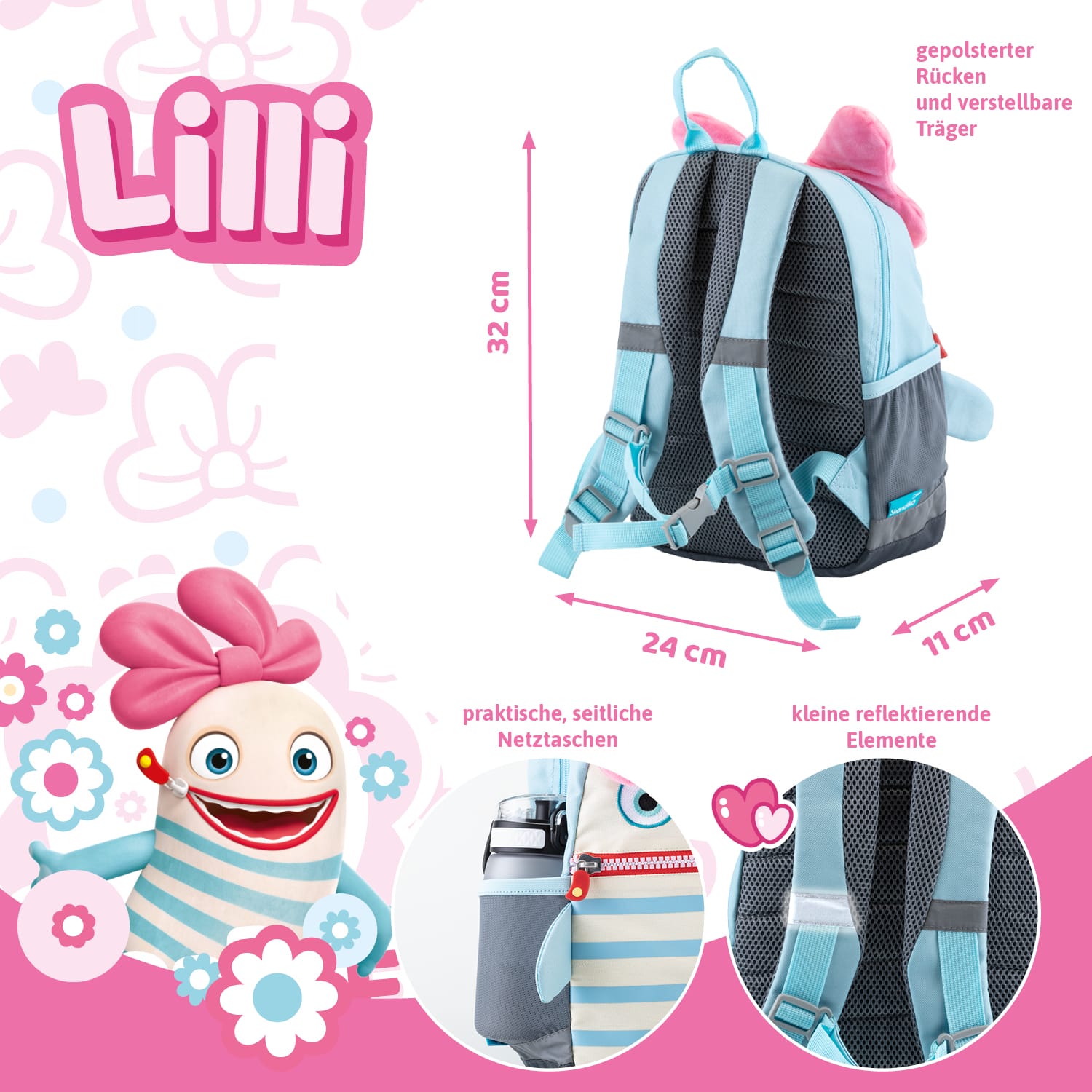 Skandika Zorgeneter Lilli kinderrugzak