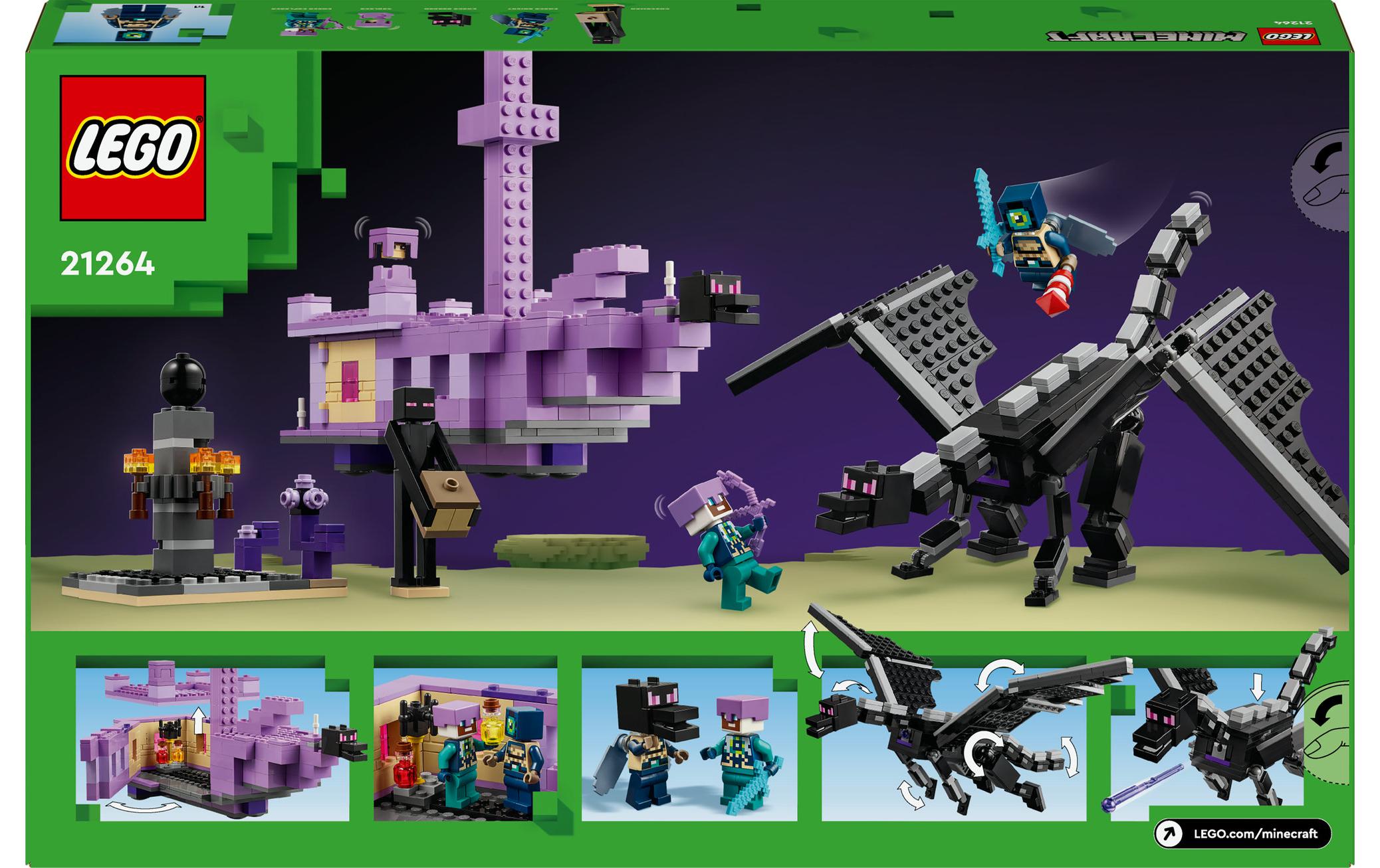 Minecraft Der Enderdrache und das Endschiff 21264Bauspielzeug zum beliebten Videospiel
