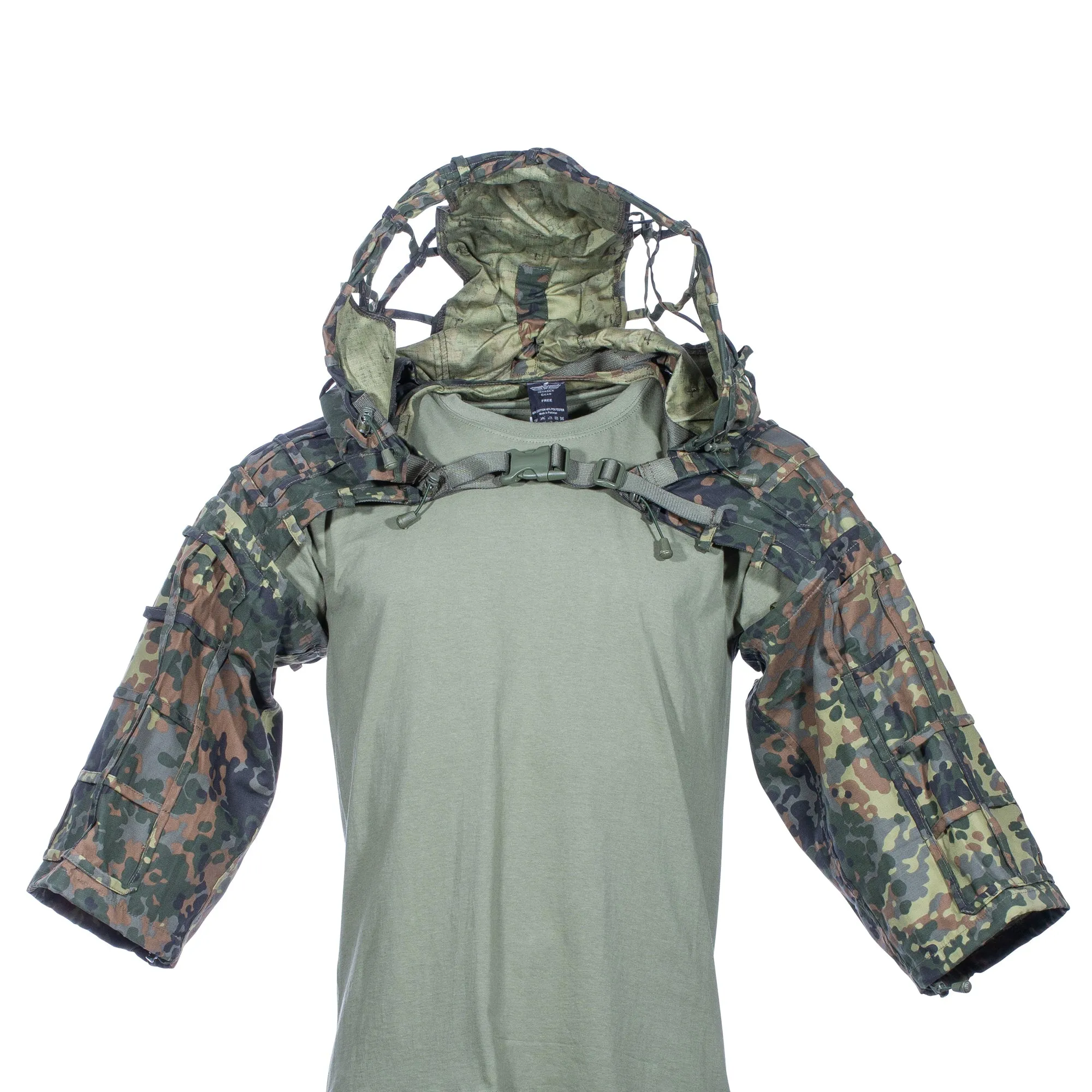 Invadergear -  Invader Gear Ghillie Sniper Bolero Plain flecktarn