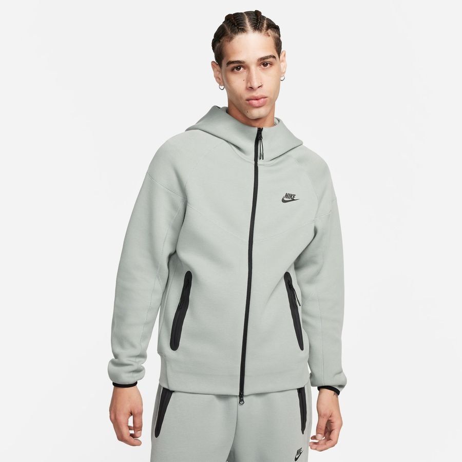 Nike Sweat à Capuche NSW Tech Fleece 24 FZ - Vert/Noir