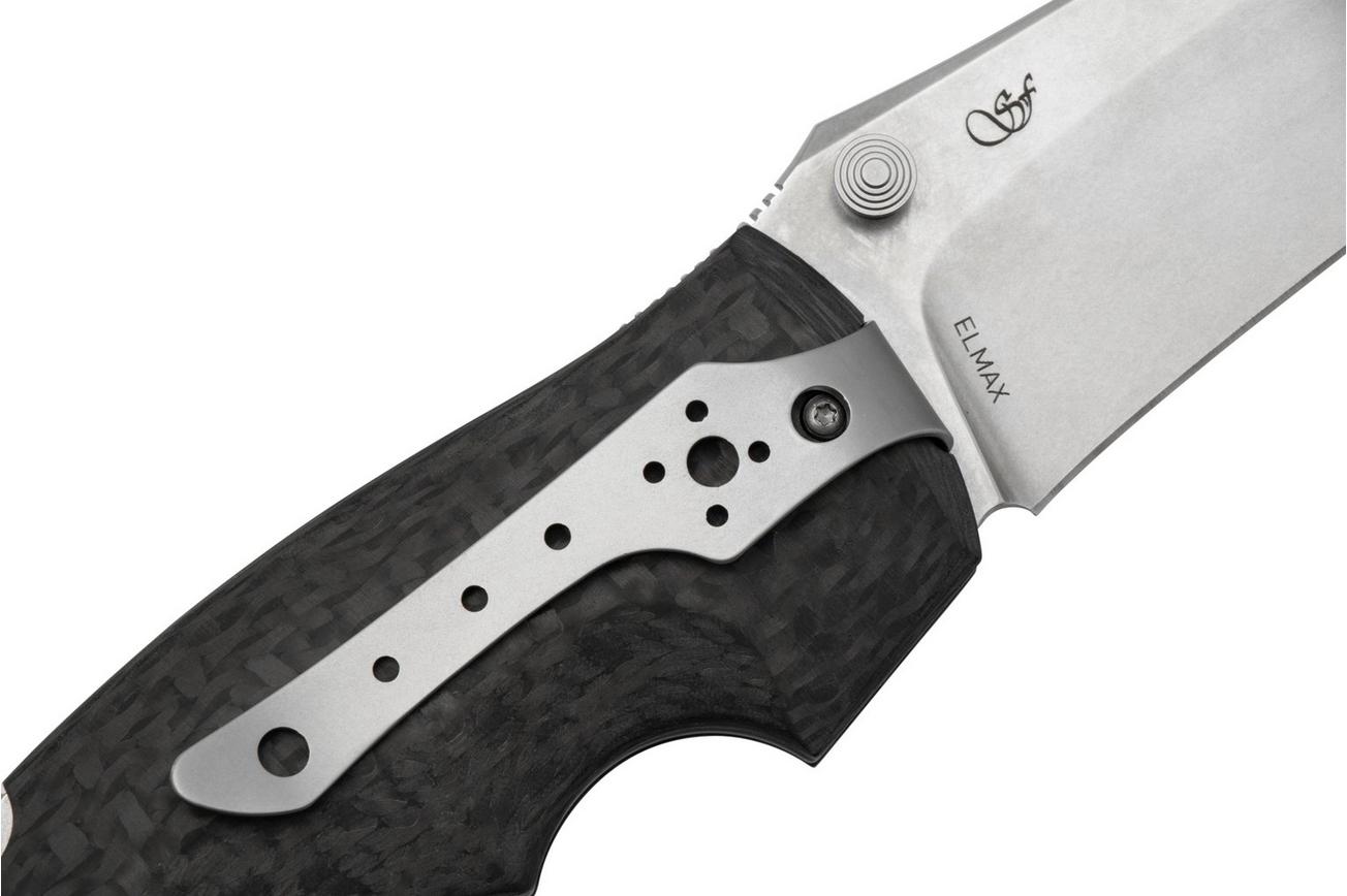 Viper Rhino 1, V5903FC, Stonewash Elmax, Carbonfiber zakmes, Fabrizio Silvestrelli design