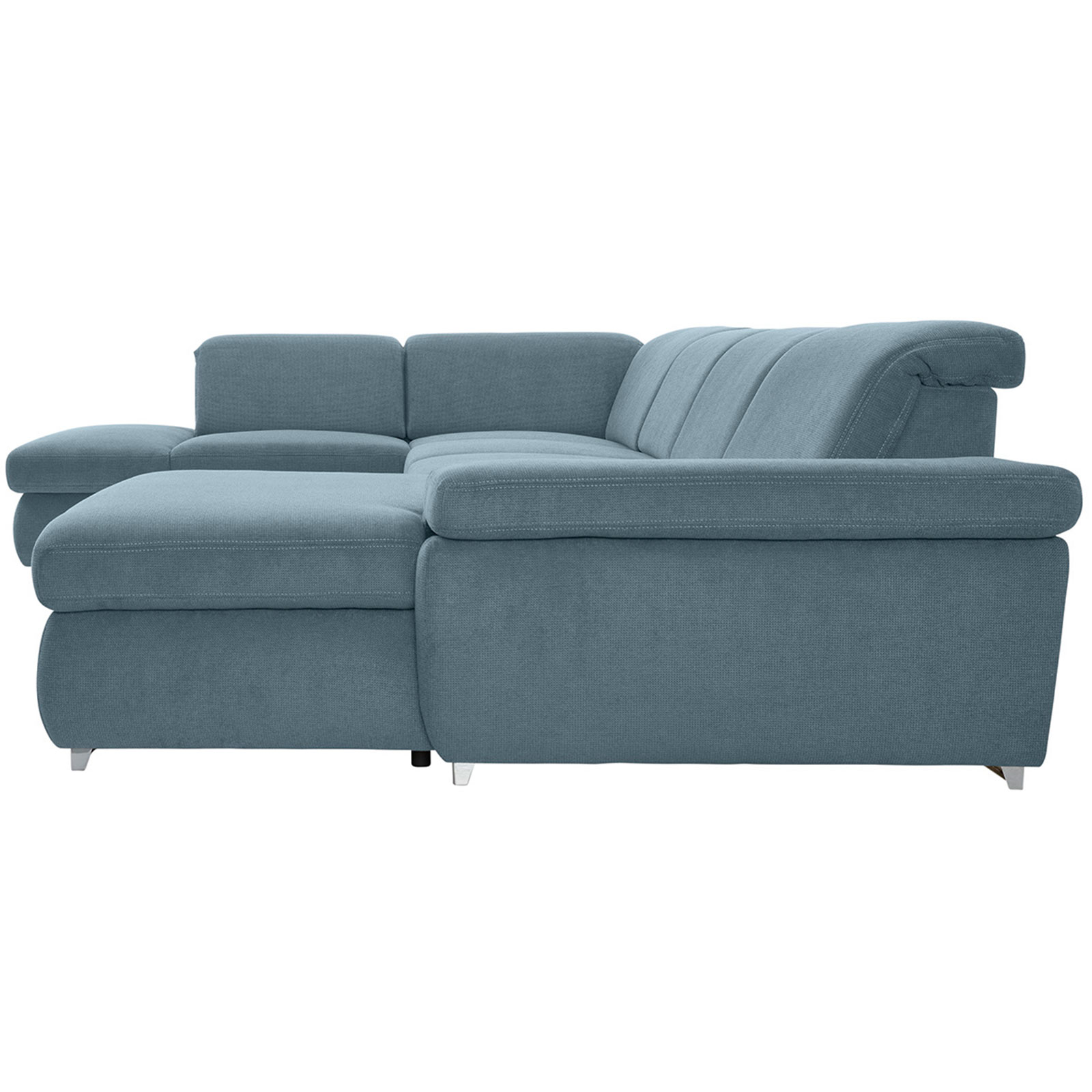 polsterpower Boxspring-Wohnlandschaft - Belle ice - Basismodell - Recamiere rechts