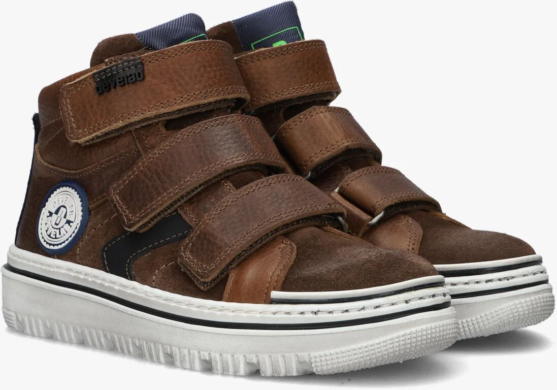 DEVELAB cognac develab hoge sneaker 47505