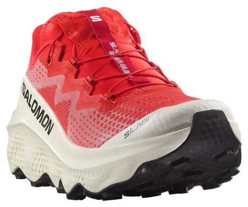 Chaussures Trail Salomon S/Lab Ultra Glide Rouge/Blanc Unisexe