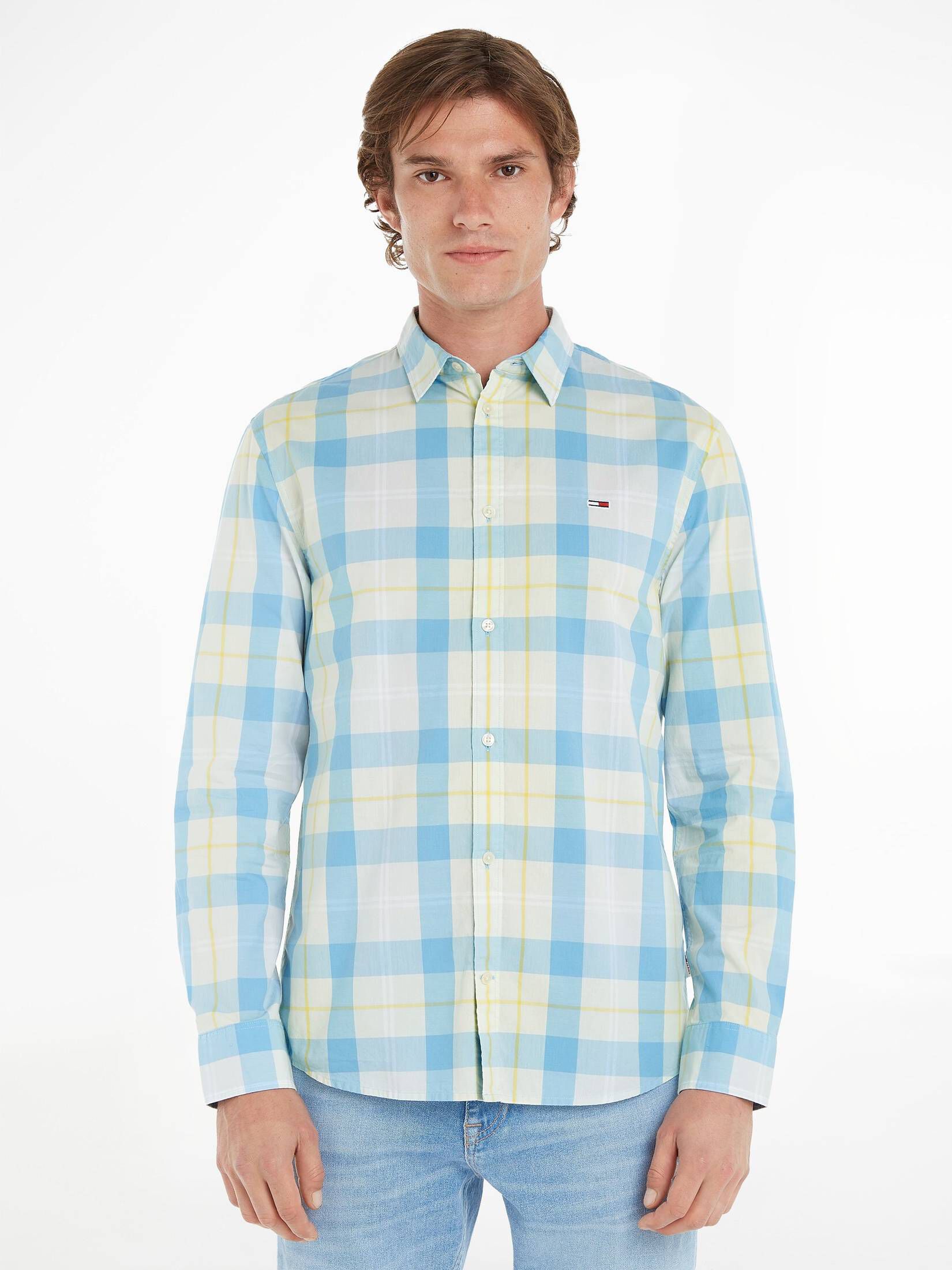 Tommy Jeans| Herren Freizeithemd TJM CLSC ESSENTIAL CHECK SHIRT