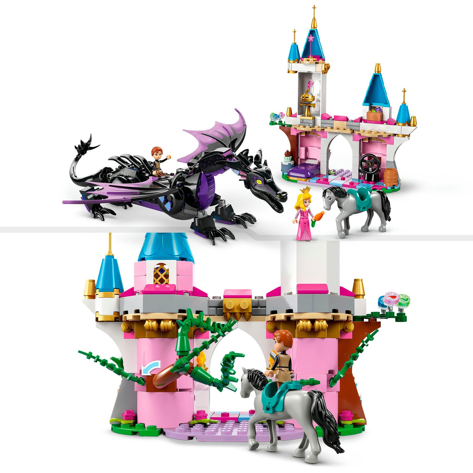 LEGO Konstruktionsspielzeug Disney Princess Malefiz als Drache