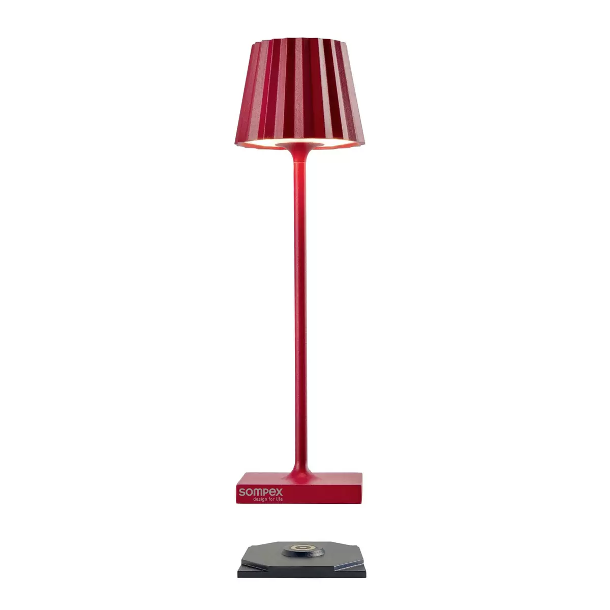 Tischleuchte Sompex Troll nano rot Rot