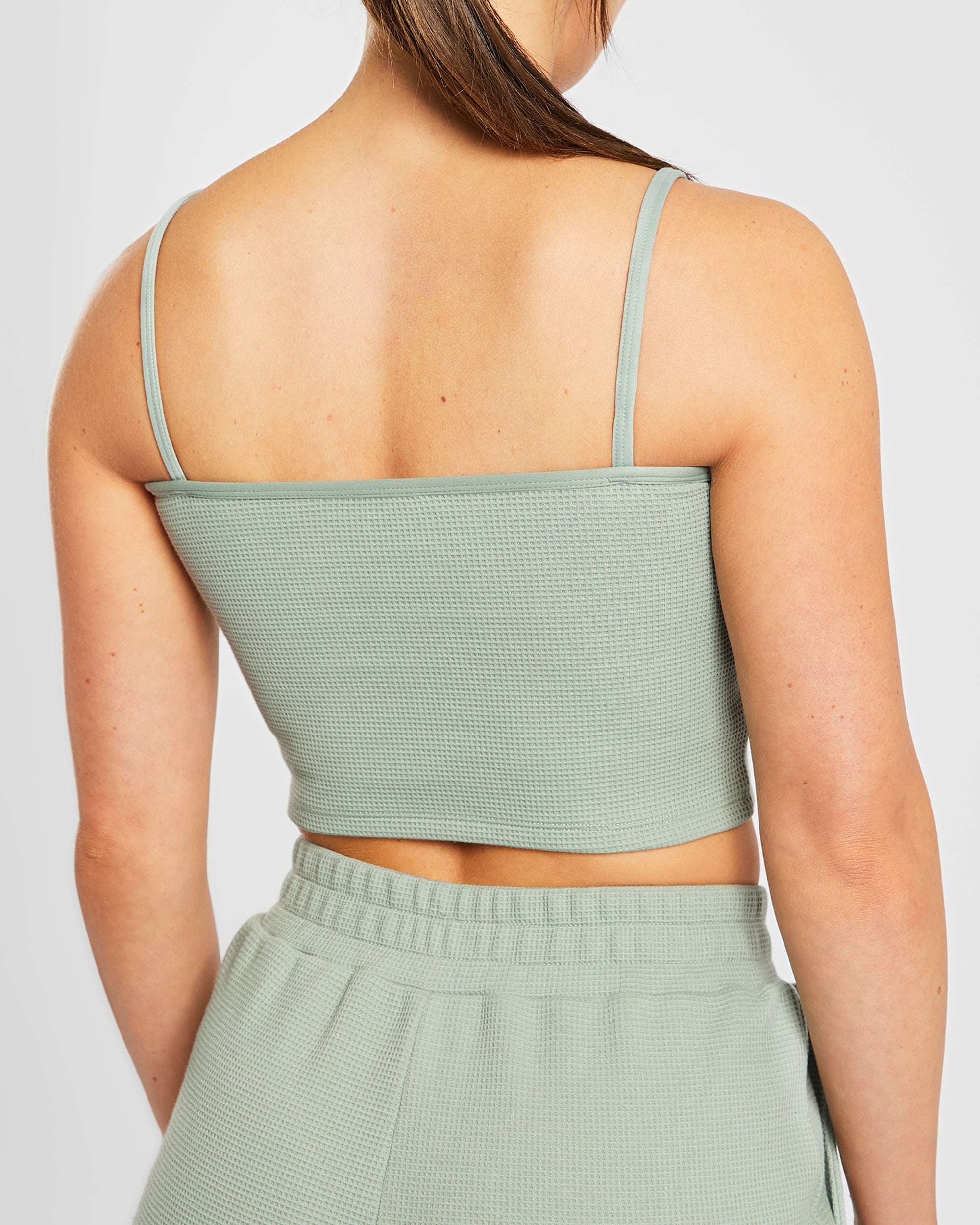 Waffle Crop Vest