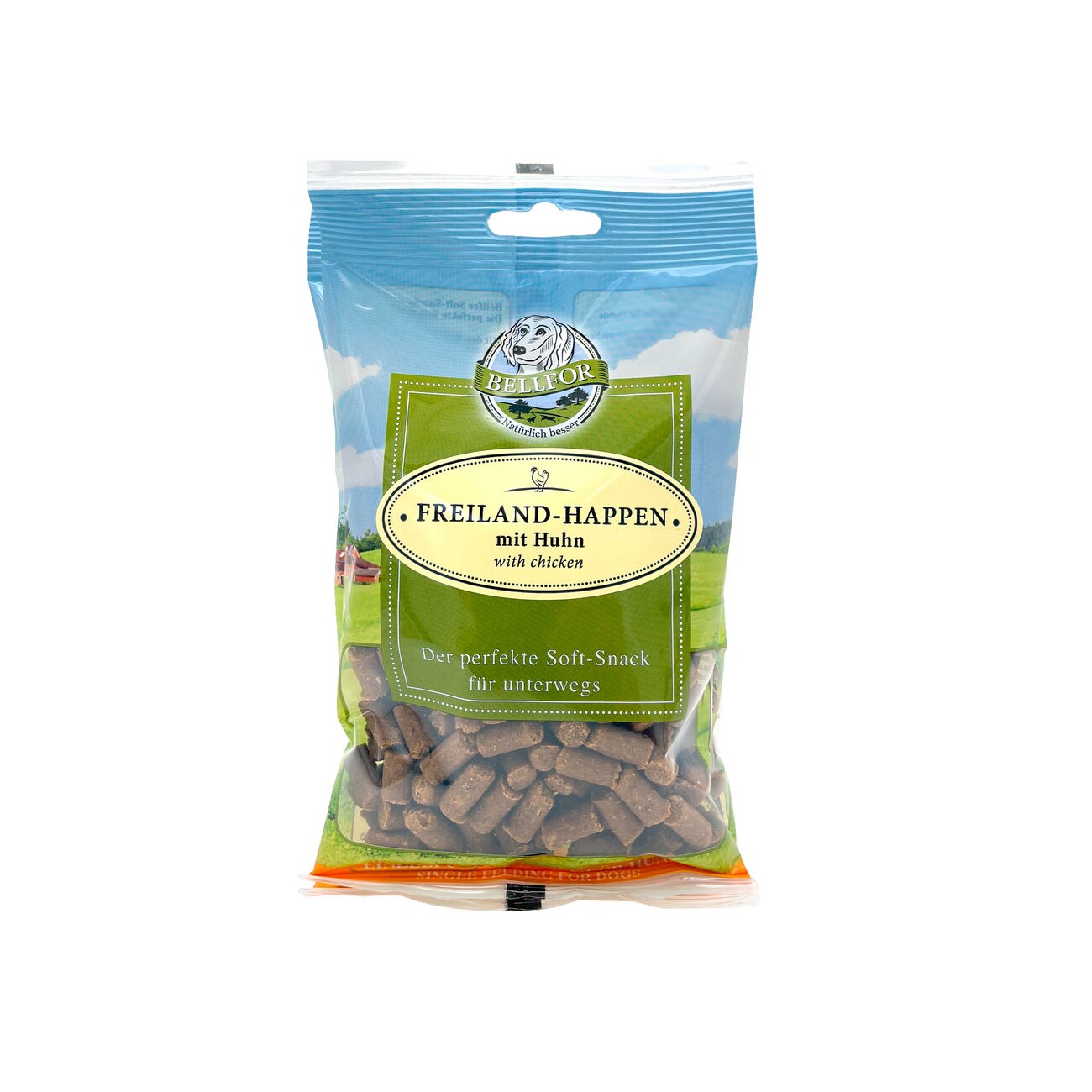 Bellfor Welpenfutter Set für große Rassen - Wiesen-Schmaus Junior 4 kg + Freiland-Happen 200g + Gelenke & Knochen Complete-Snack 150g
