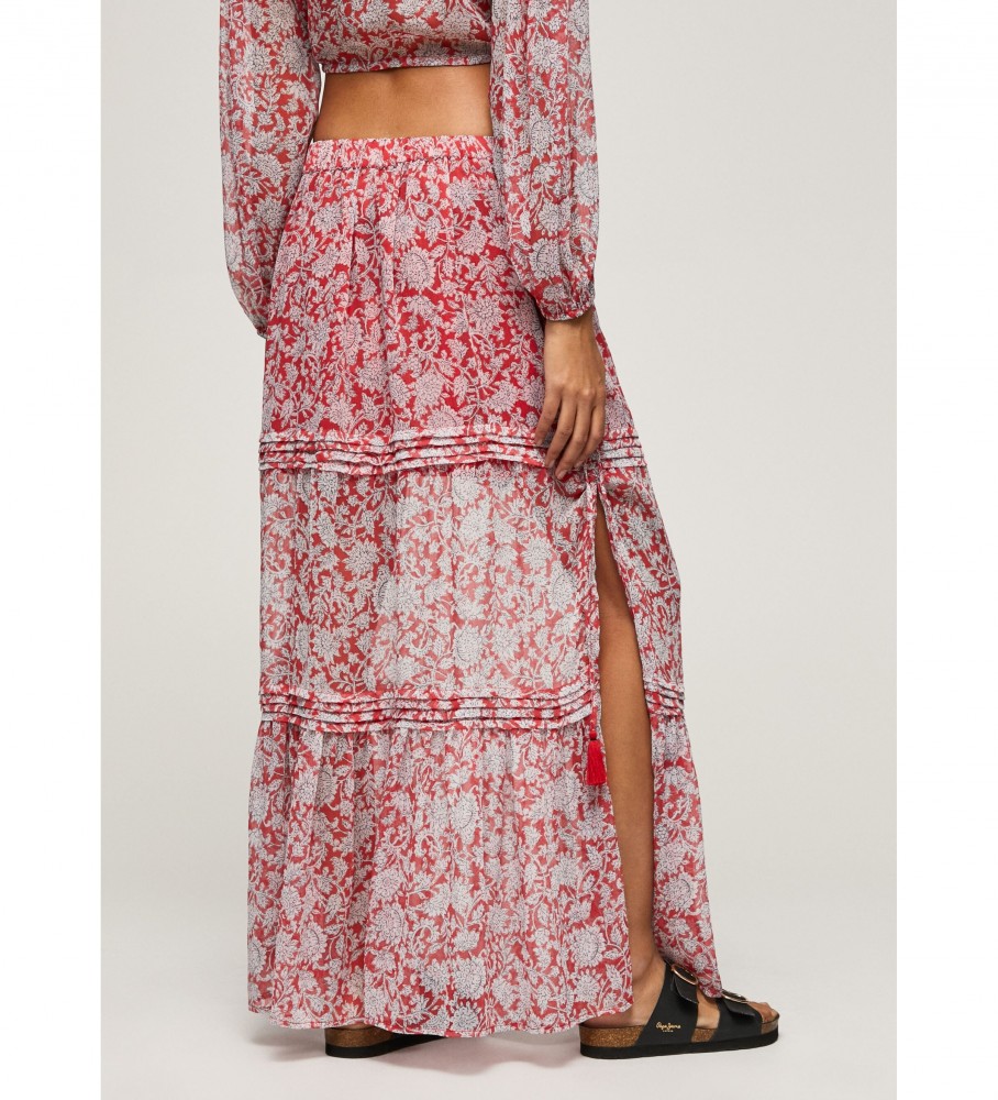 Saia Brunella vermelha da Pepe Jeans