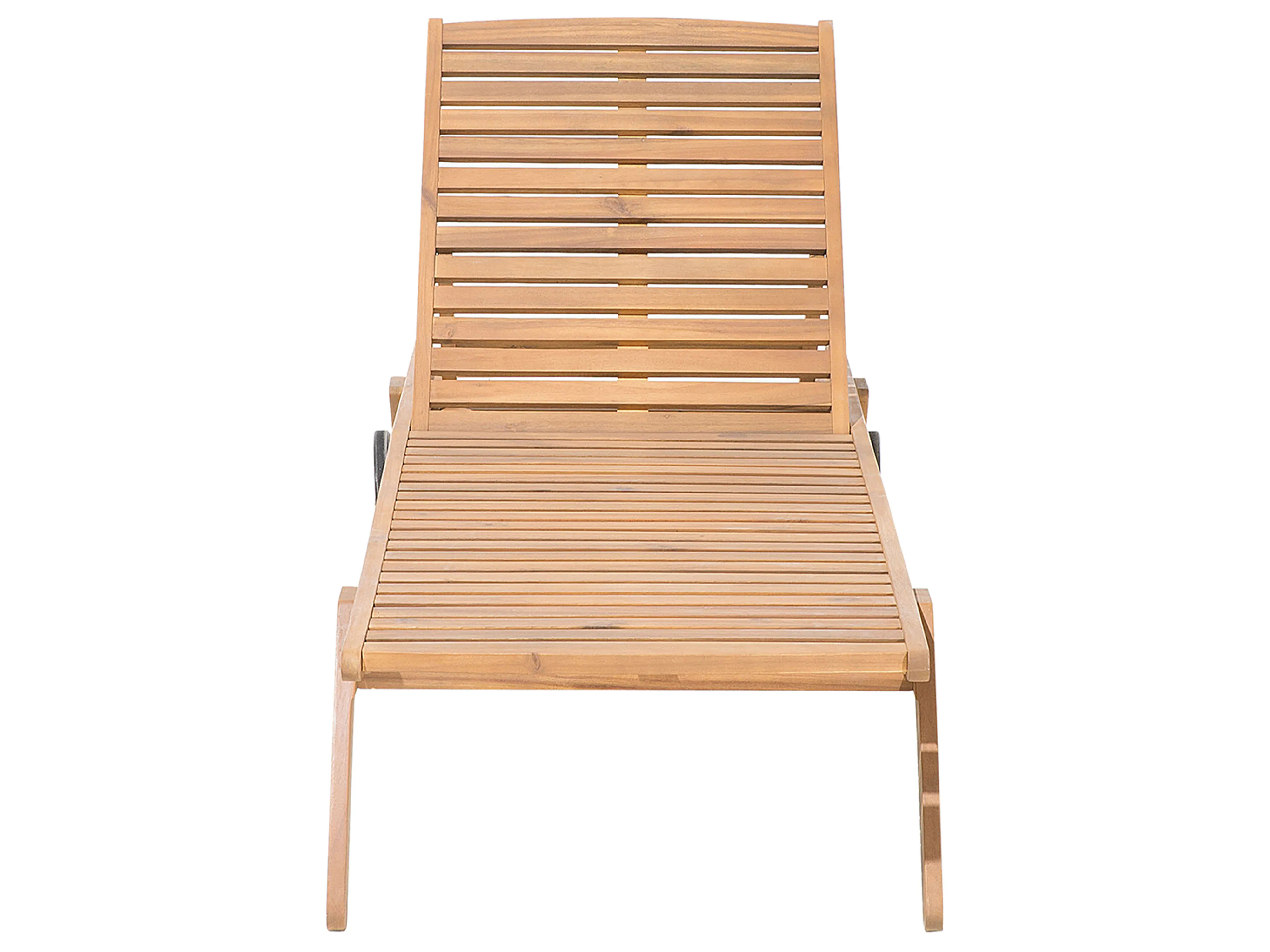 Ligstoel met kussen CESANA PREMIUM Acaciahout Rood