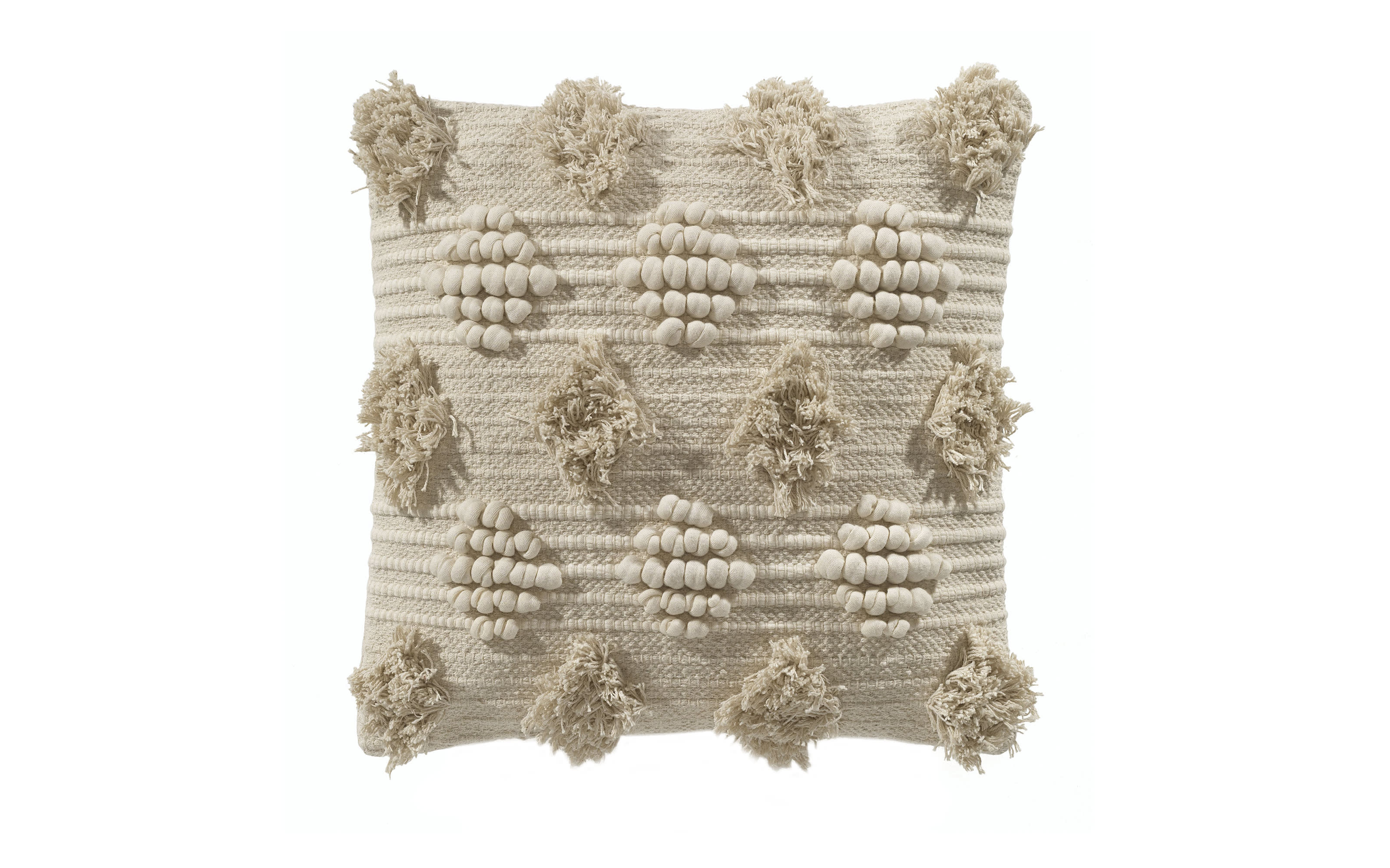 Kissenhülle, Baumwolle, beige/natur, 45 x 45 cm