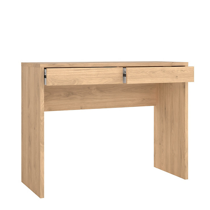Bureau avec tiroirs effet chêne l. 100,1 cm