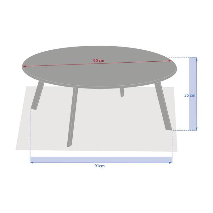 Table d'appoint de jardin ronde SAONA Argile