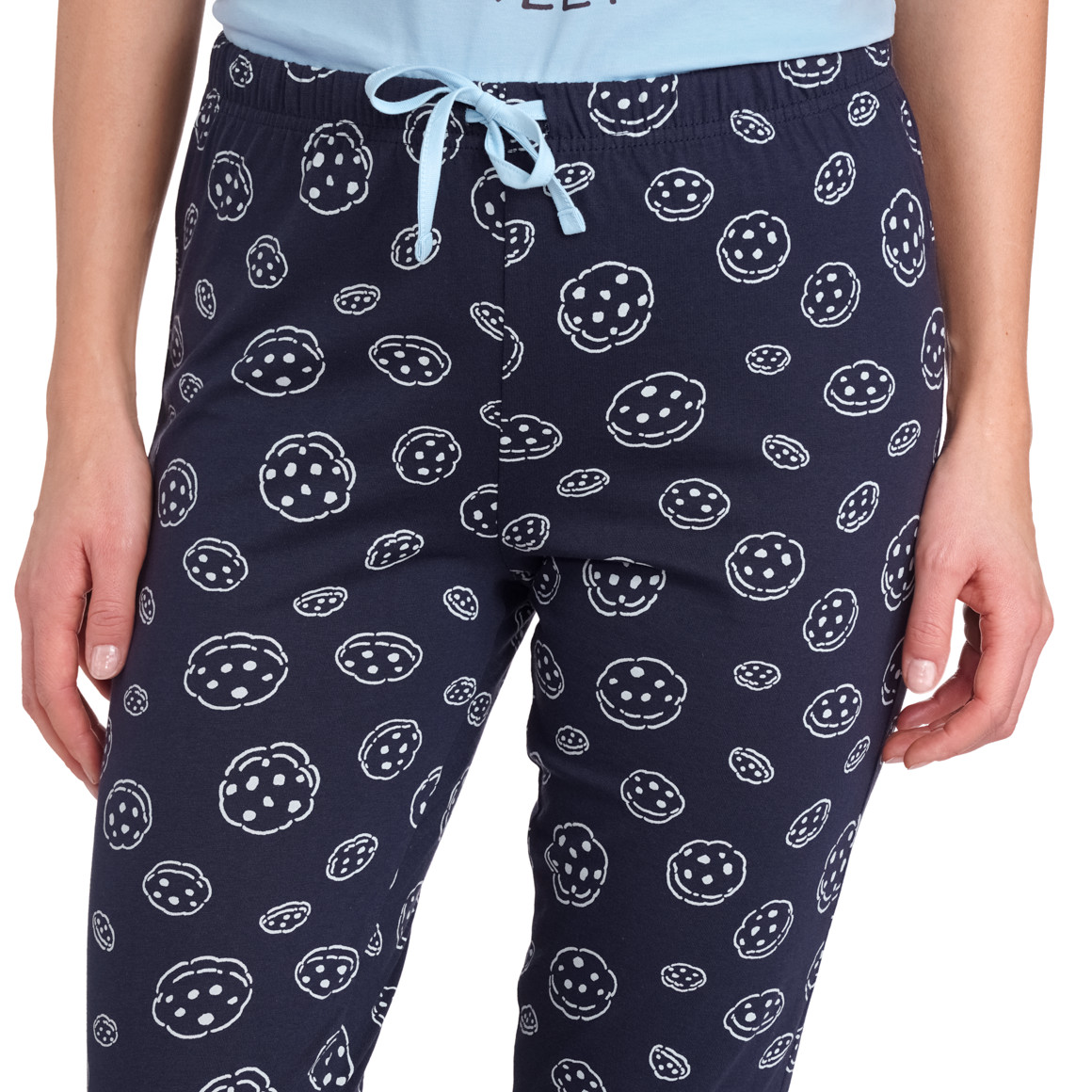 Gina Benotti Sesamstraße Shorty mit Krümelmonster-Print dunkelblau / hellblau