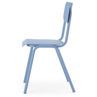 Stuhl Alu 2, Taubenblau RAL 5014