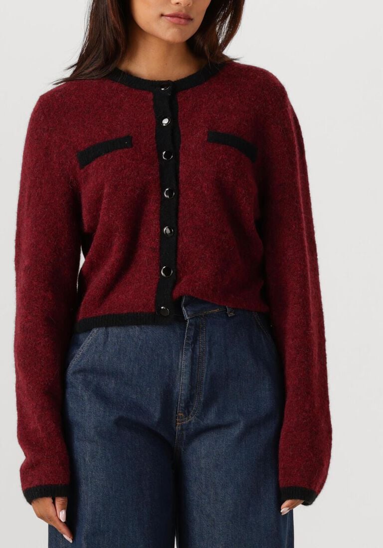rode gestuz vest gzalpha ls contrast cardigan