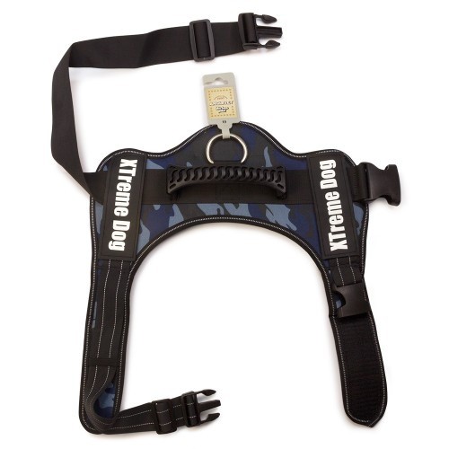 Coleira peitoral Xtreme para cães, azul