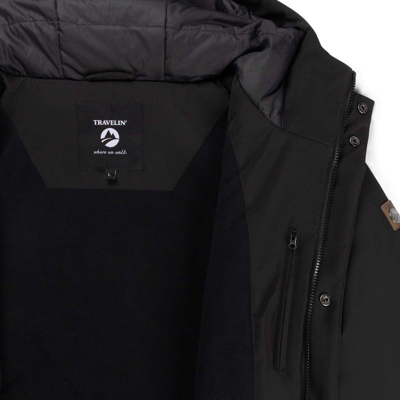 Travelin Enok - Softshell jas - Zwart - M