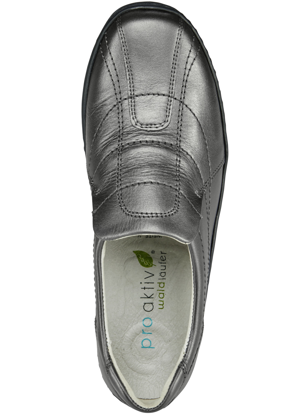 Waldläufer Slipper mit edlem Metallic-Schimmer