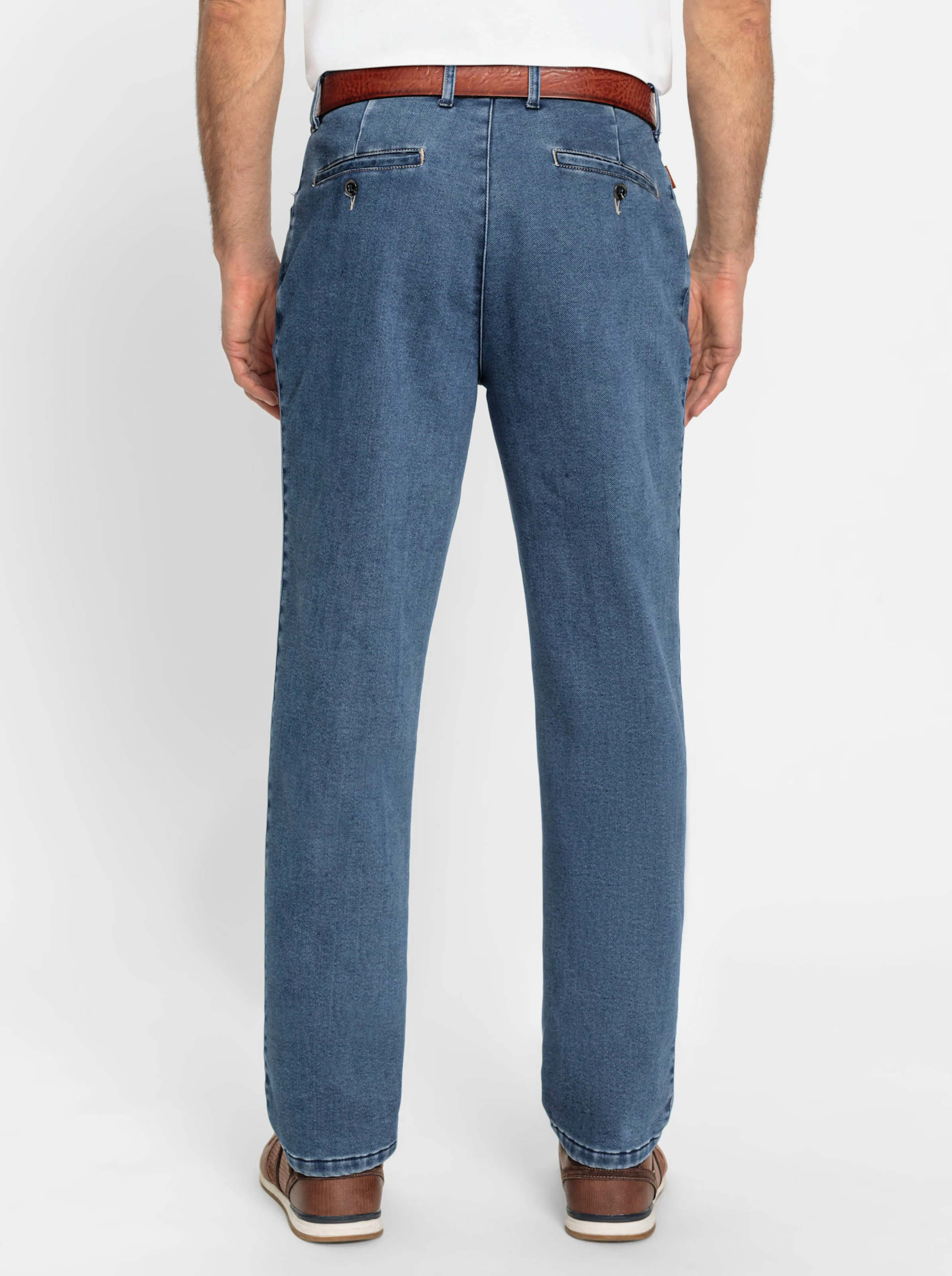 Thermo-Jeans in blue-stone-washed