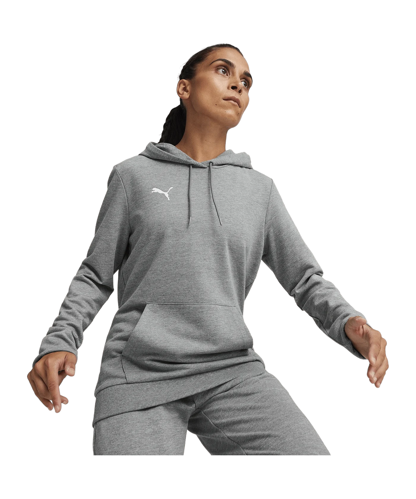 PUMA teamGOAL Casuals Hoody Damen Grau F33