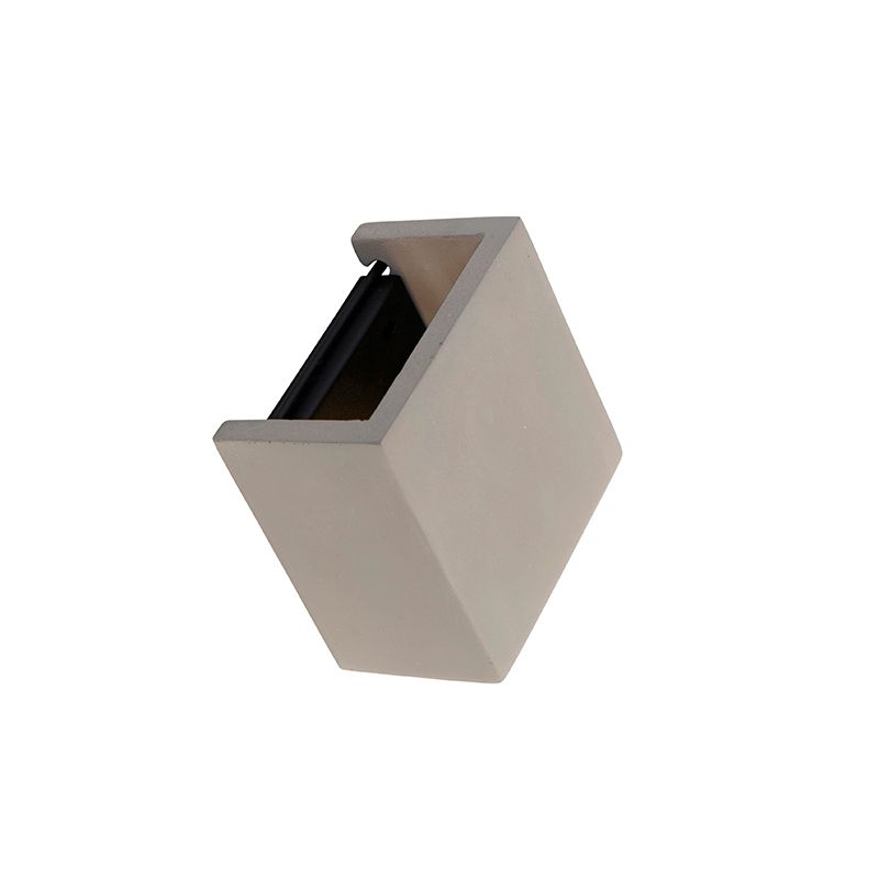 Industriële wandlamp beton met lichteffect - Meave