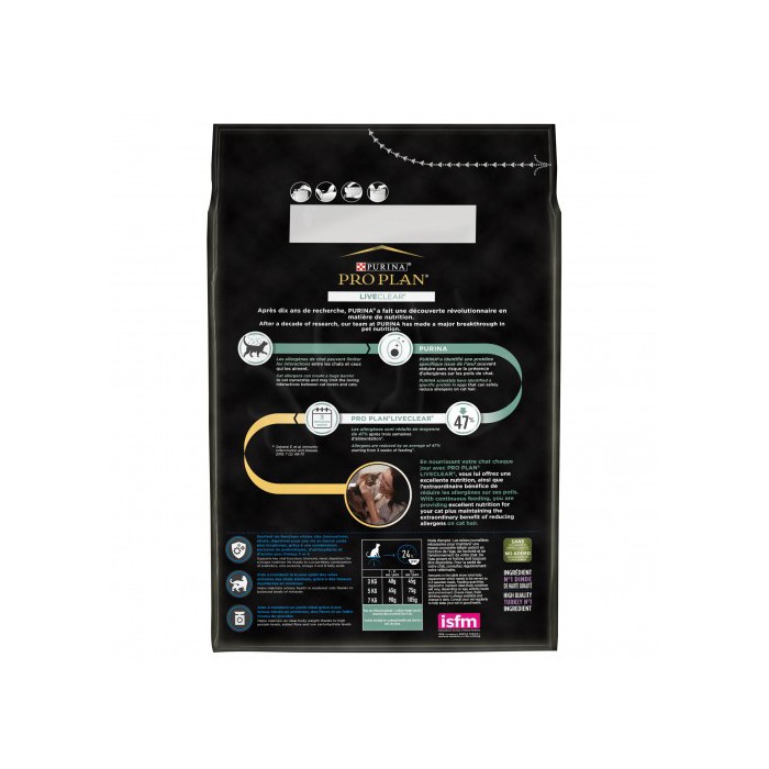 PRO PLAN LiveClear Sterilised Senior à la Dinde - Croquettes pour chat