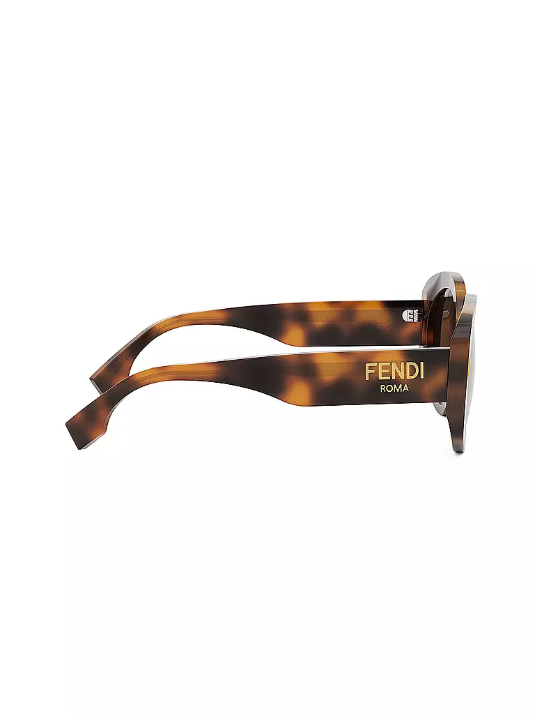 FENDI FENDI Roma havana runde Sonnenbrille braun